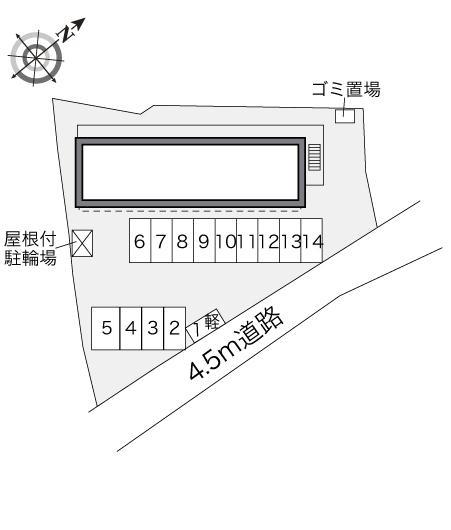 竜町(33114)の駐車配置図