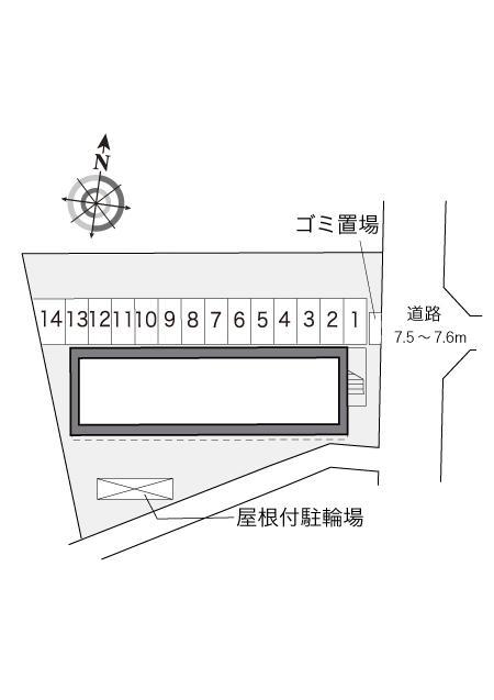 大町(17135)の駐車配置図