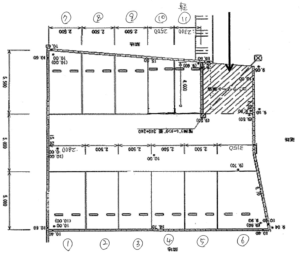 今立パーキングの駐車配置図