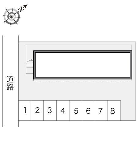 シャミール矢田野(19677)の駐車配置図