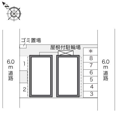 サンヴィレッジⅡ(23133)の駐車配置図