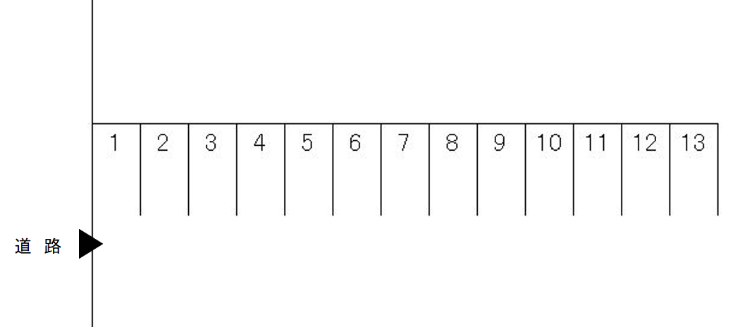 高崎花田駐車場の駐車配置図