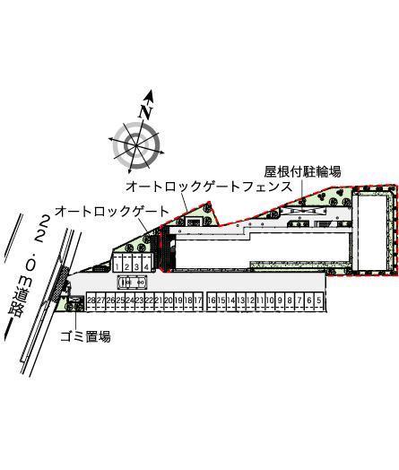フローラＭＫ(39229)の駐車配置図