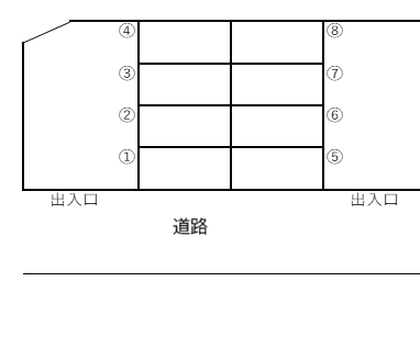 東久留米本町第3の駐車配置図