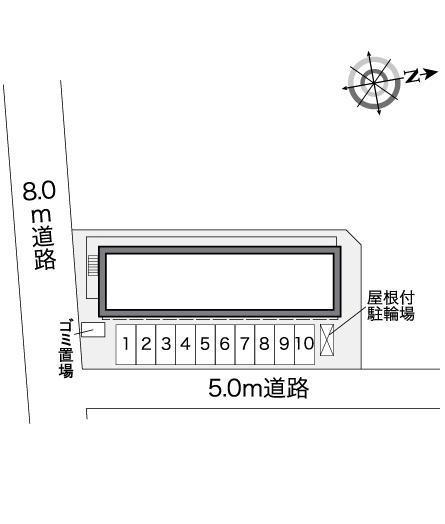 メゾンＴＨＫ(25709)の駐車配置図