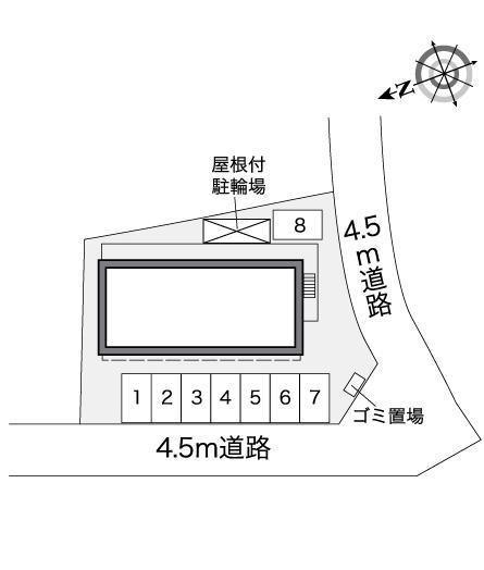 美原東Ⅱ(26450)の駐車配置図