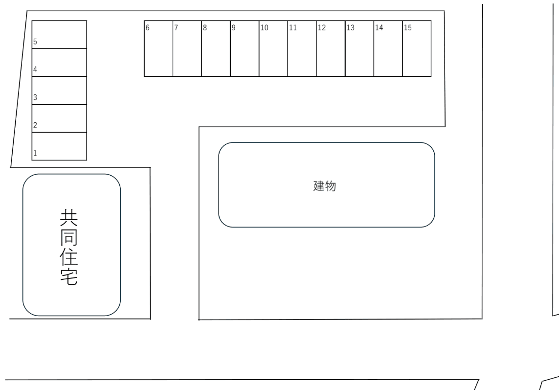 章英第１駐車場の駐車配置図