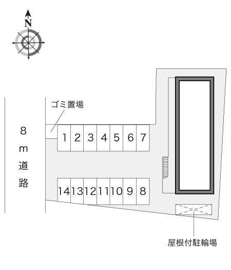 京町(11811)の駐車配置図