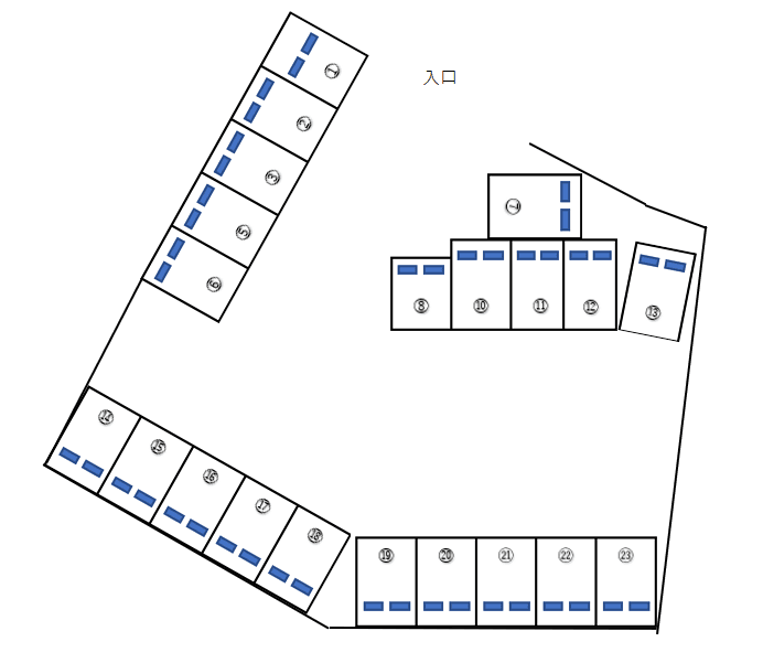 Car park 加賀原の駐車配置図