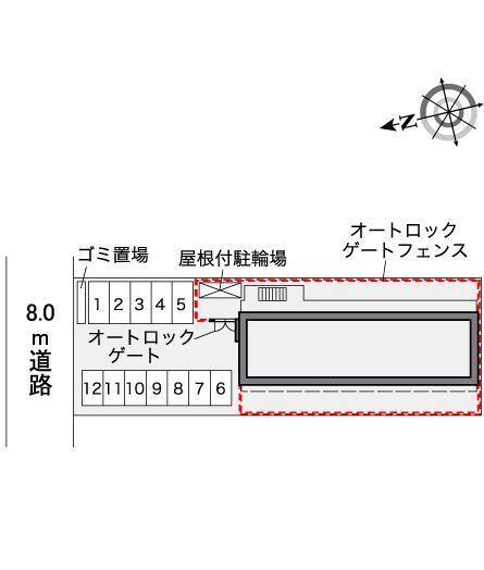 ドリームハウス枚方(37690)の駐車配置図