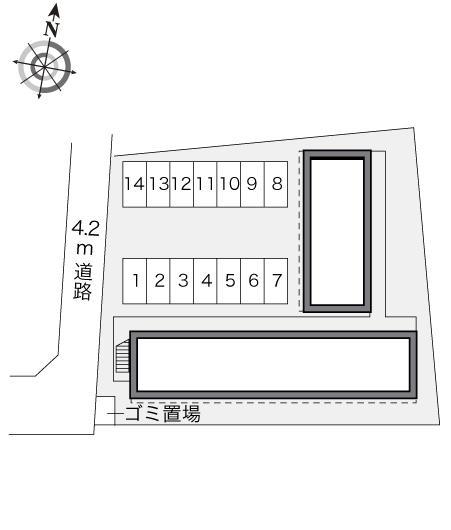 ヴィラ南平台(20715)の駐車配置図