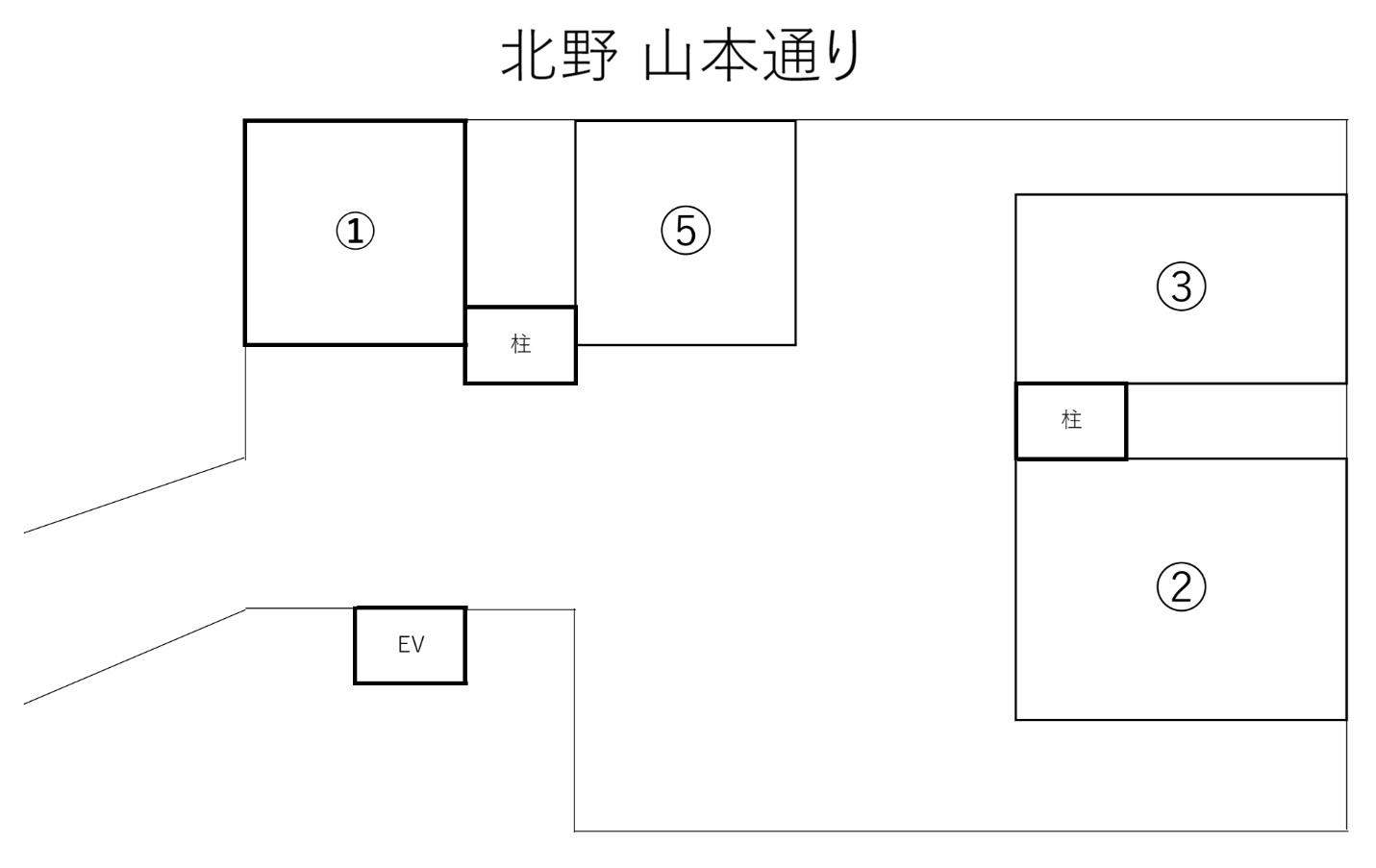 グランディア北野山本通りの駐車配置図