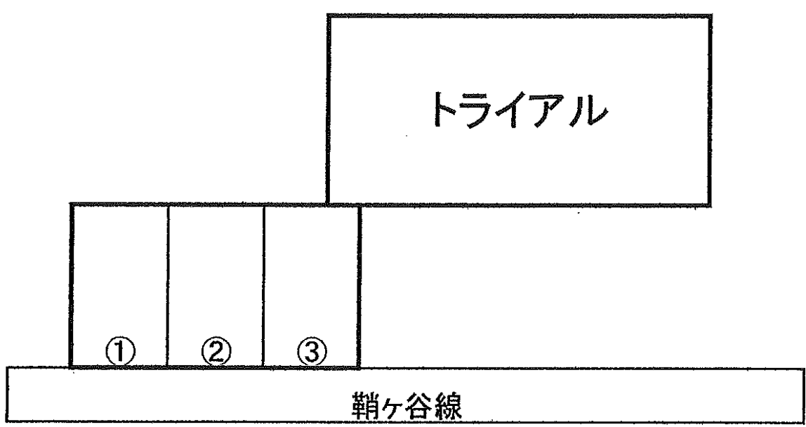 八重洲駐車場の駐車配置図