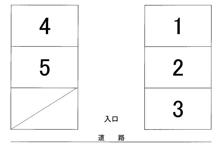 渋谷倉庫の駐車配置図