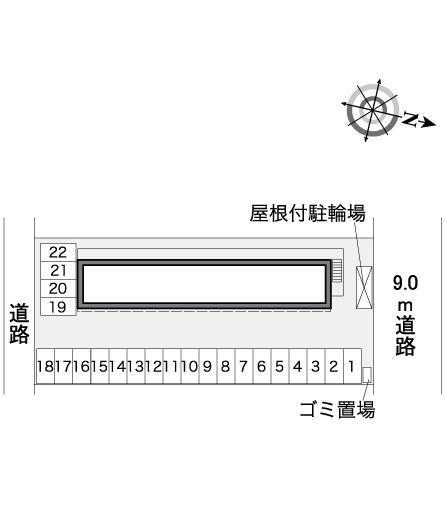 アソシーサイドハイツ(37958)の駐車配置図