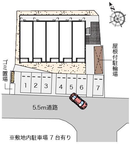 クレイノＣＩＥＬ(56460)の駐車配置図