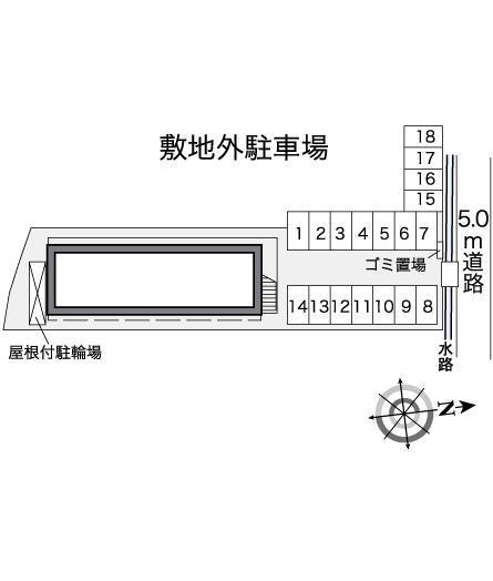 松橋(25031)の駐車配置図