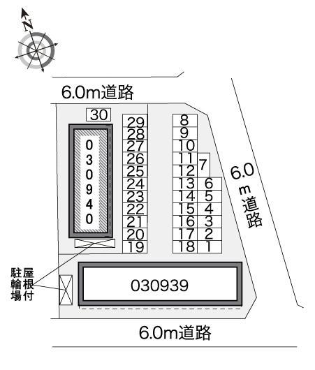 ディヤハイム　萩(30939)の駐車配置図