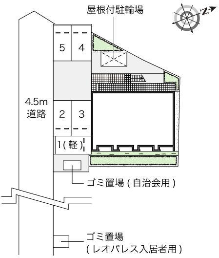 箕面Ⅱ(43945)の駐車配置図