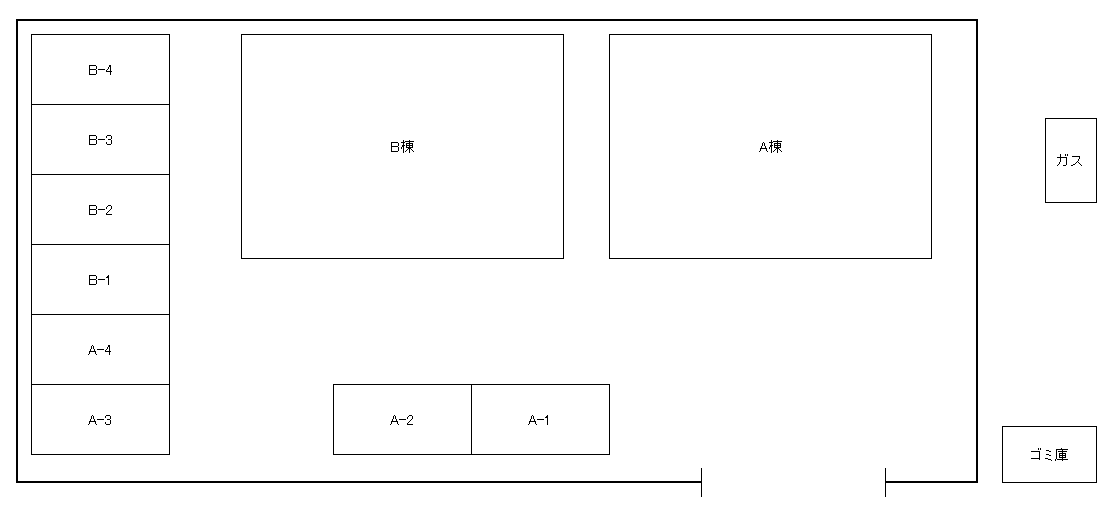 スパサイド伊川駐車場の駐車配置図