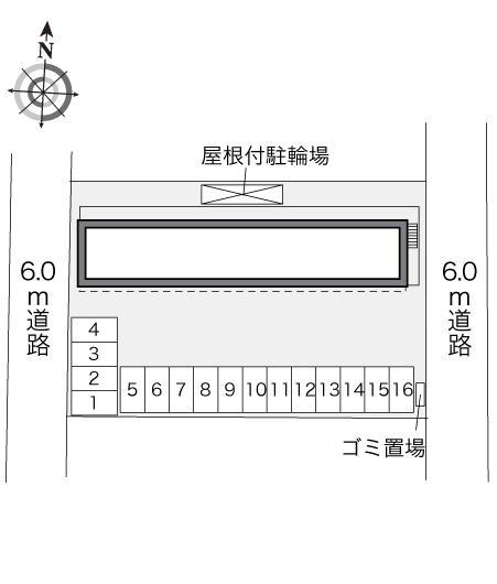 サンシャイン土田(33332)の駐車配置図