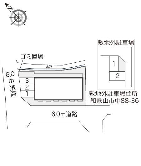 仲(21172)の駐車配置図