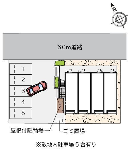 クレイノ城東(56464)の駐車配置図