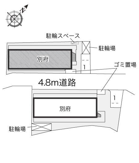 別府Ⅰ(21228)の駐車配置図