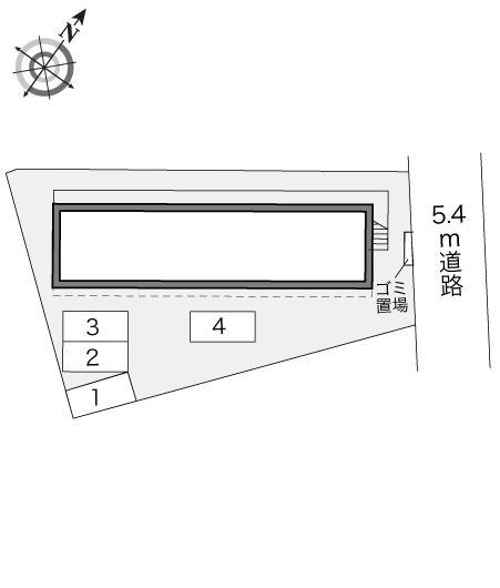 ＪＵＮＡ鵠沼(16464)の駐車配置図