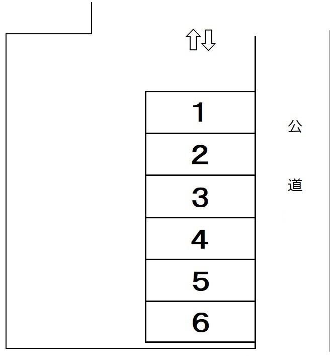 ヒルサイド駐車場の駐車配置図