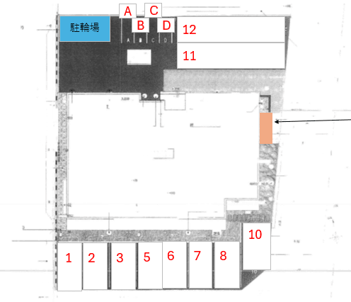 ＬａＬａ　ＳＱＵＡＲＥの駐車配置図