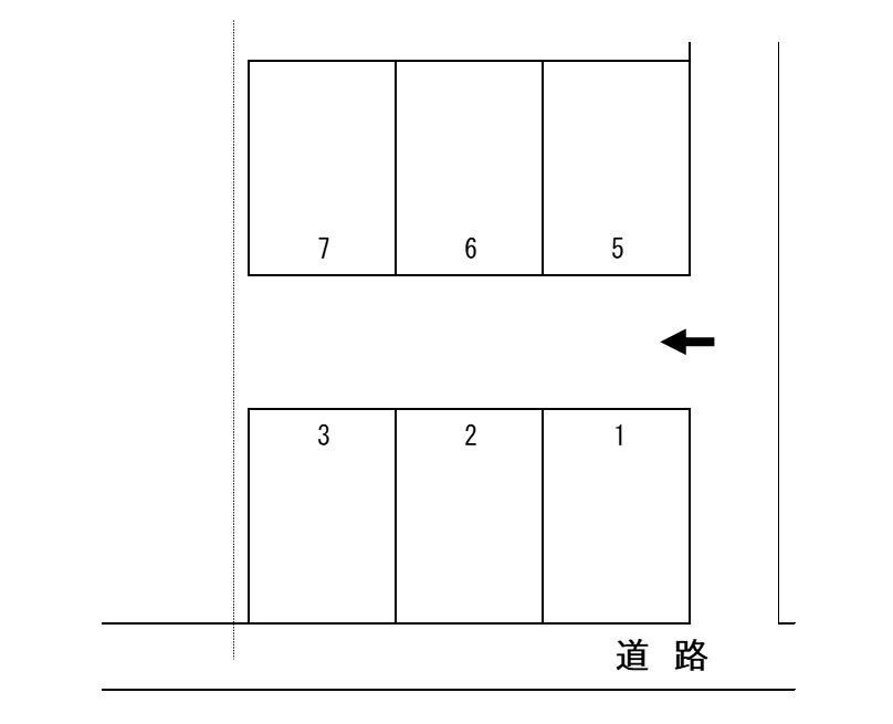 富士第７駐車場の駐車配置図