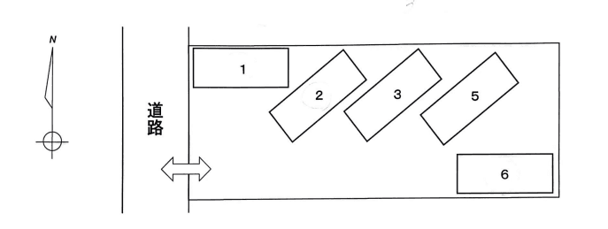 元宮町(堀内)駐車場の駐車配置図