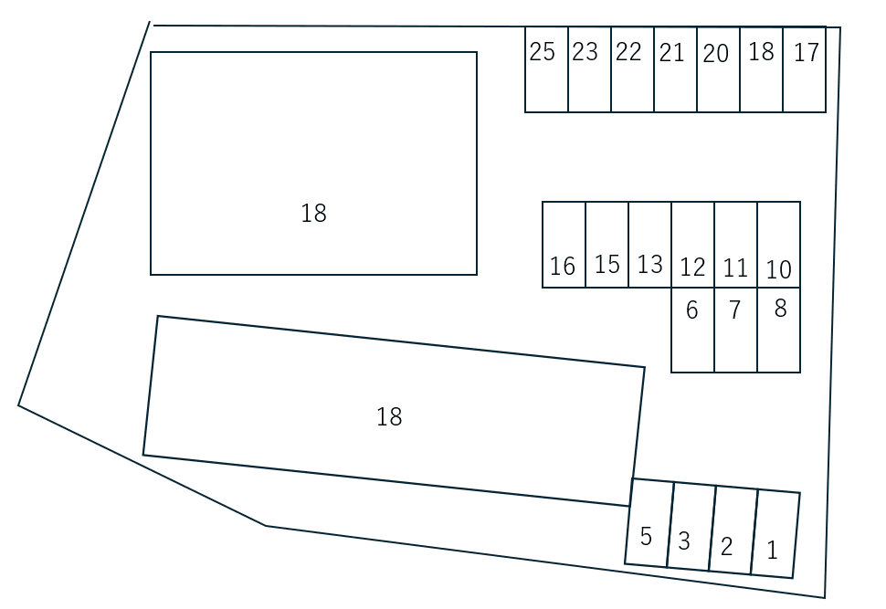 Grand ChariotAB別駐車場の駐車配置図