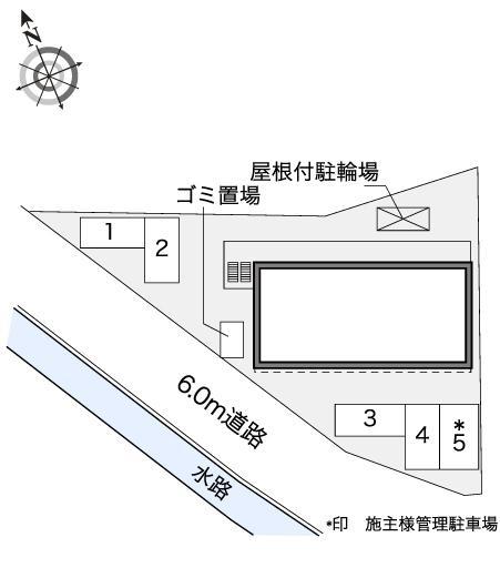 ウッドタウン(40748)の駐車配置図