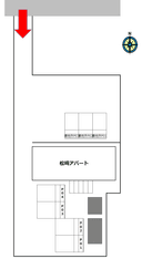 松﨑アパートの駐車場