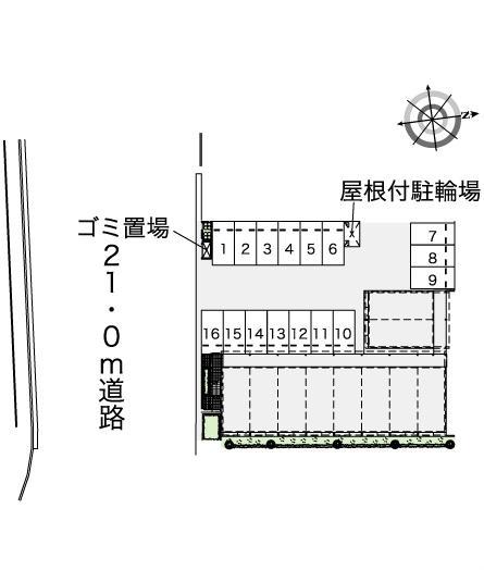 浜之市７６(42413)の駐車配置図
