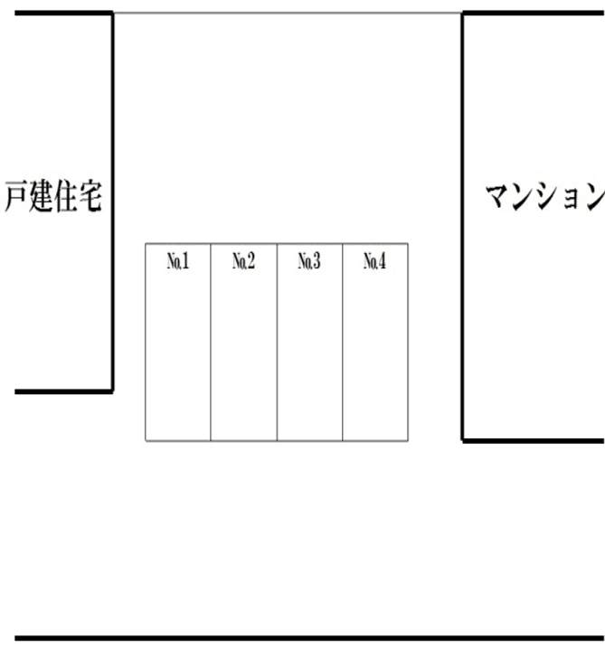 ゆきの駐車場の駐車配置図