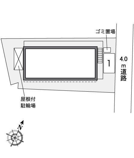 クレール岸町(35241)の駐車配置図