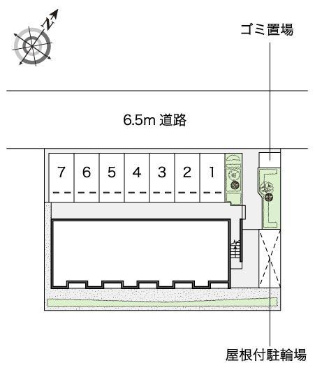 ハピネス東名(53759)の駐車配置図