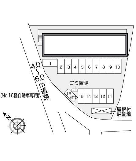 エコハウス旺華(26532)の駐車配置図