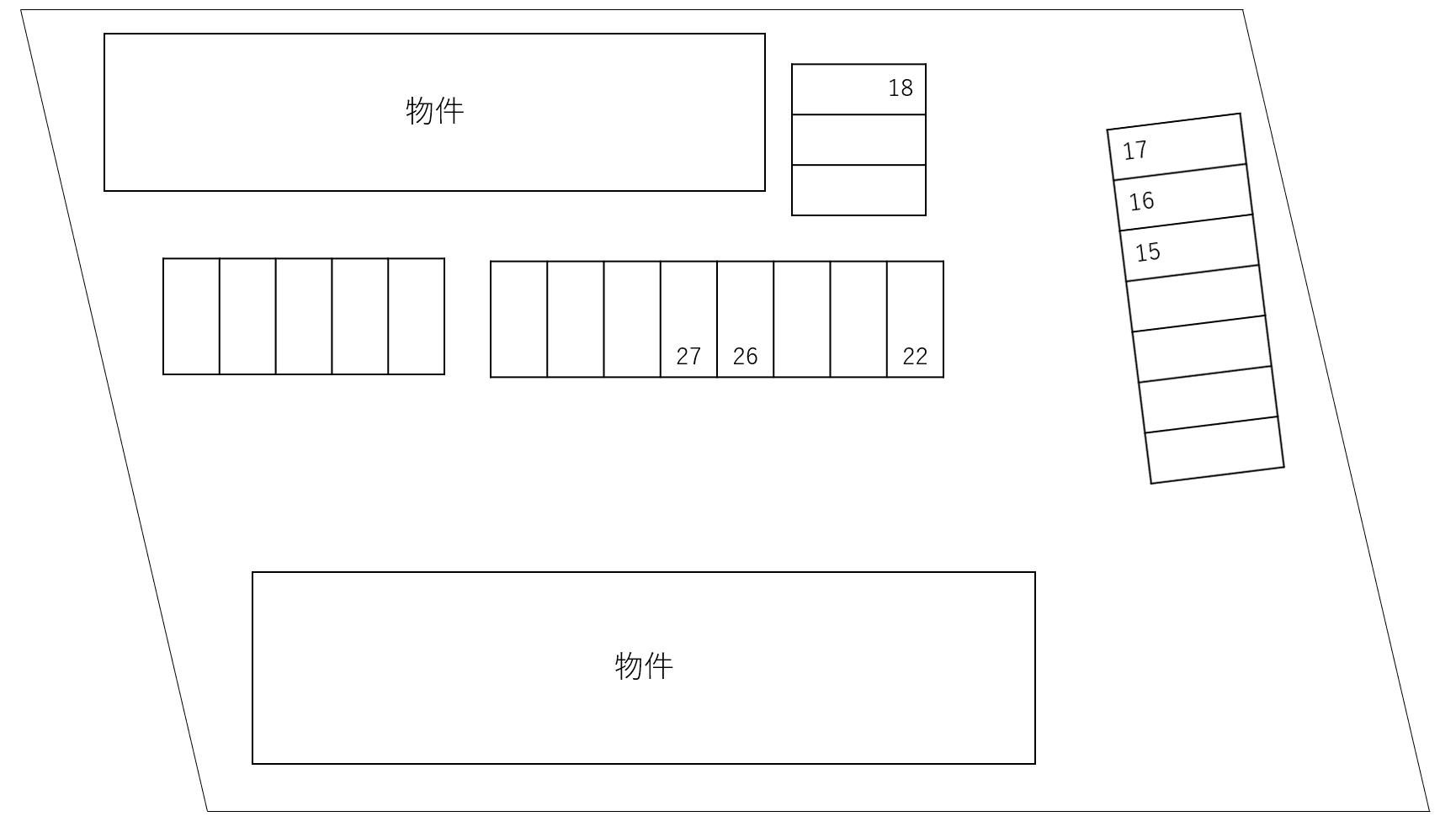 BREEZE TERRCE ・B・C別駐車場の駐車配置図