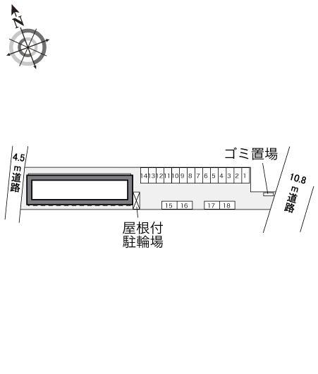 サンライズヒル花見川(33578)の駐車配置図