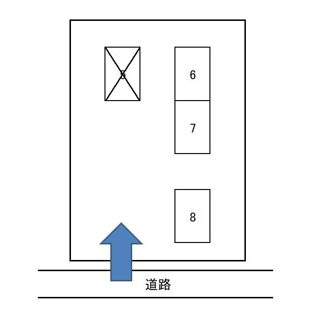 ファーストパーク土浦桜町第五駐車場の駐車配置図
