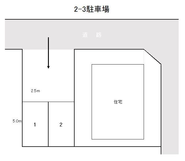 ２－３駐車場の駐車配置図