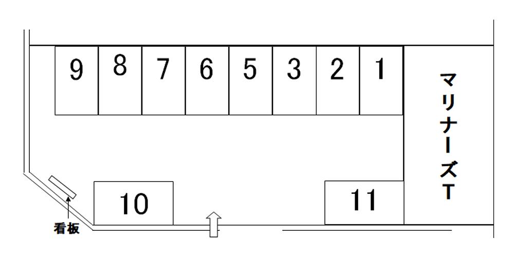 パーキングTの駐車配置図