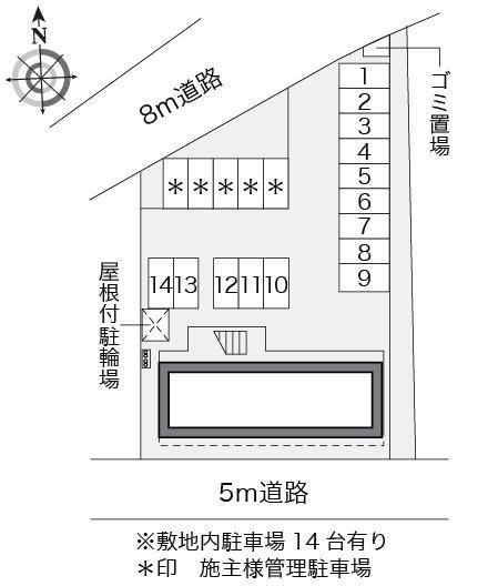サニーヒルズ(19230)の駐車配置図
