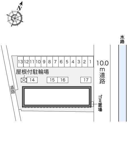 西汐入リバーサイド(33035)の駐車配置図