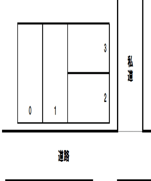 ほかり駐車場の駐車配置図