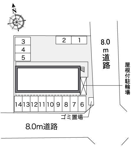 小田井(35165)の駐車配置図